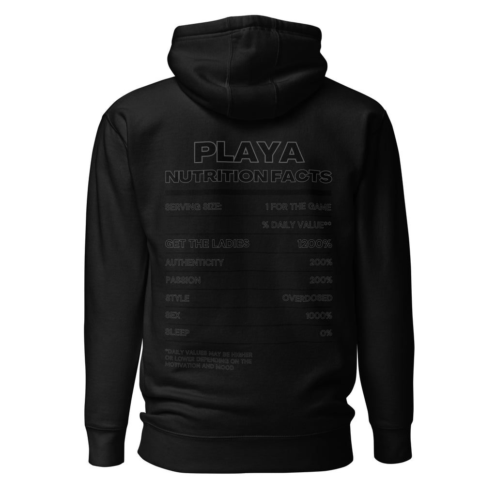 Playa Nutrition Facts Premium Hoodie