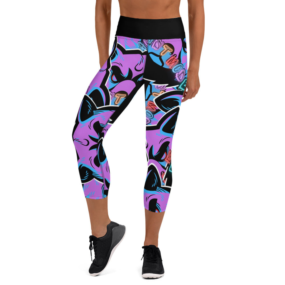 All Over BeastMode Yoga Capri Leggings