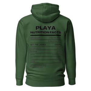 Playa Nutrition Facts Premium Hoodie