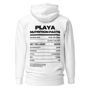 Playa Nutrition Facts Premium Hoodie