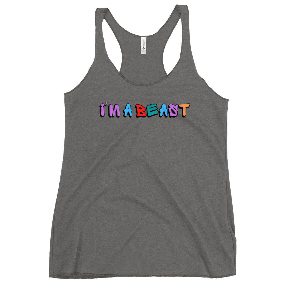 Im A Beast Tank Top Premium Heather